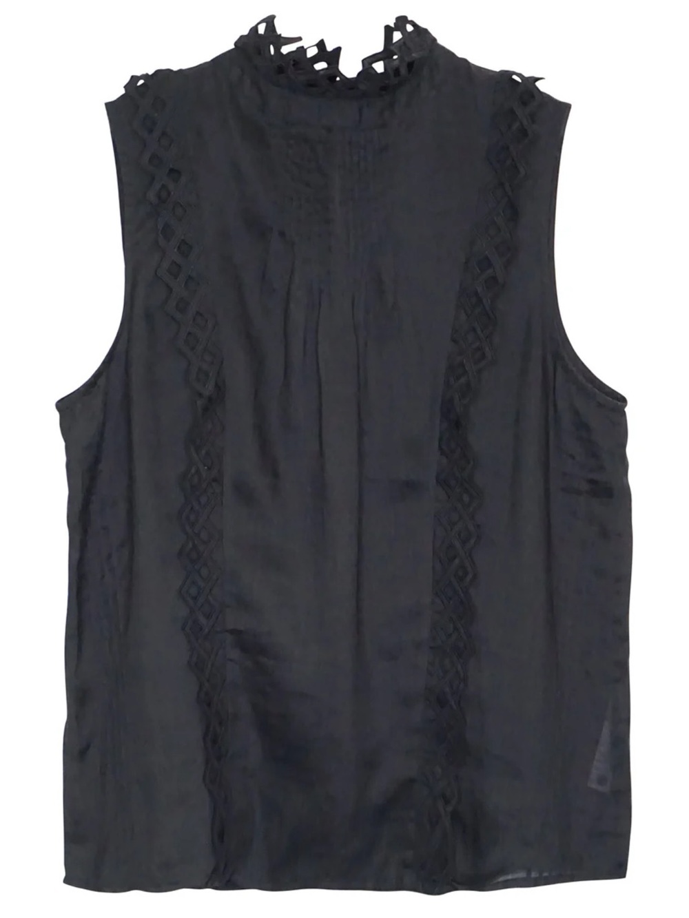 Frame Black eyelet top
